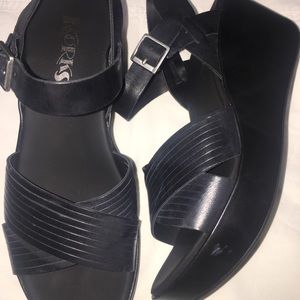 Women’s Korks Martinique Sandals Black Size 8
